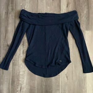 Navy blue hollister shirt